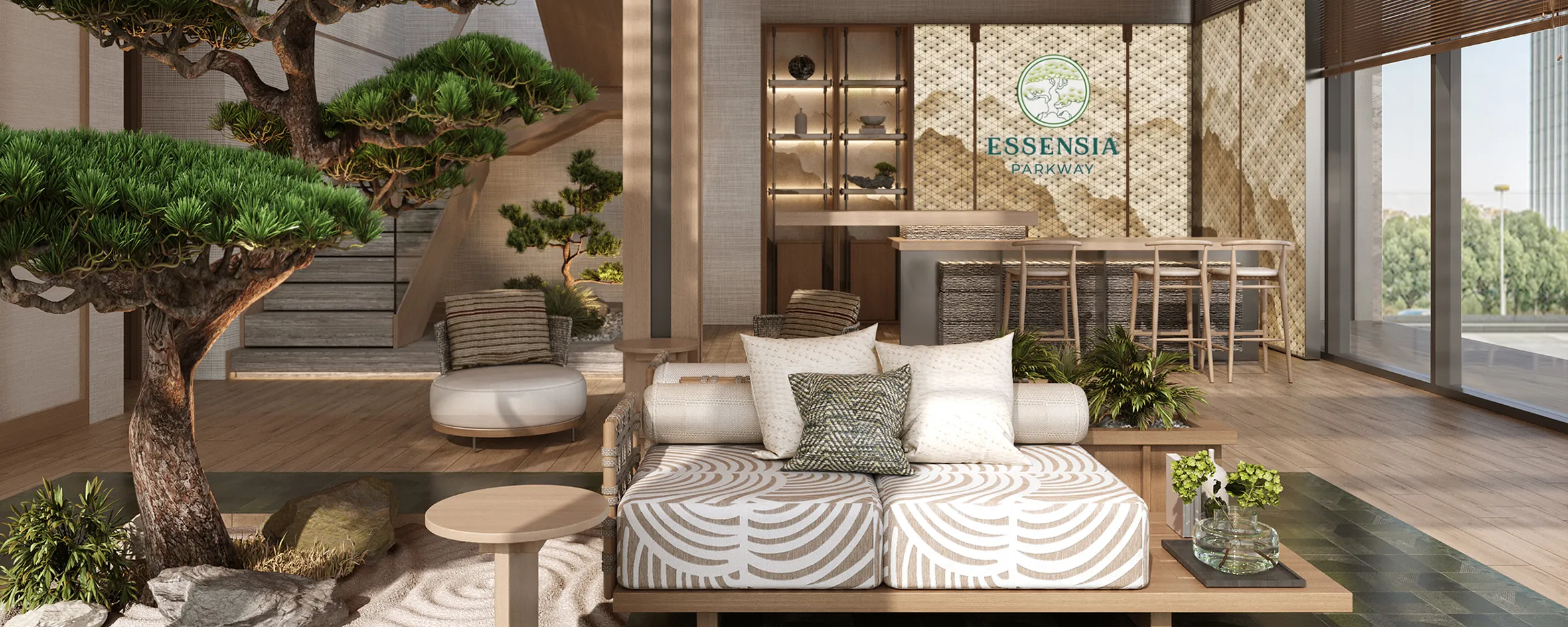 Onsen clubhouse & Yamaki park